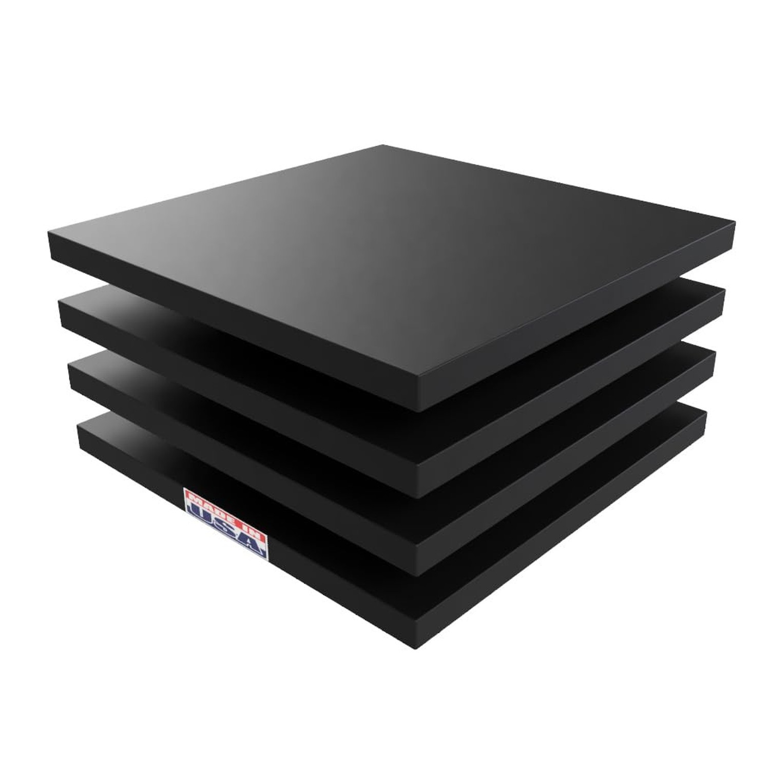 USA Made RV Leveling Jack Flex Pads 12" – Heavy-Duty Rubber Jack Pads (4-P