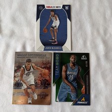 Minnesota Timberwolves 3 Card Lot Jaden McDaniels Wally Shabazz Rookie Card NBA 