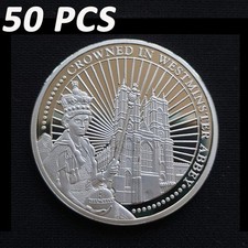 50 PCS Coin UK 1952-2022 70th Platinum Jubilee Commemorative Queen Elizabeth II
