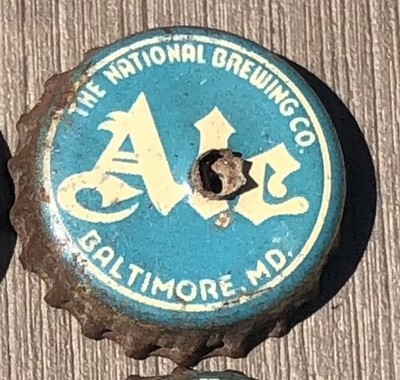 National Brewing Ale Cork Crown Cone Top Bottle Cap Baltimore MD Beer Bottle