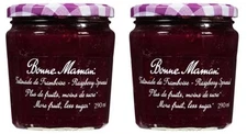 Bonne Maman More Fruit Less Sugar Spread Raspberry 290 ml (2 Pack)