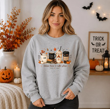 Halloween 2026 Cozy Season Pumpkin Latte Sweater