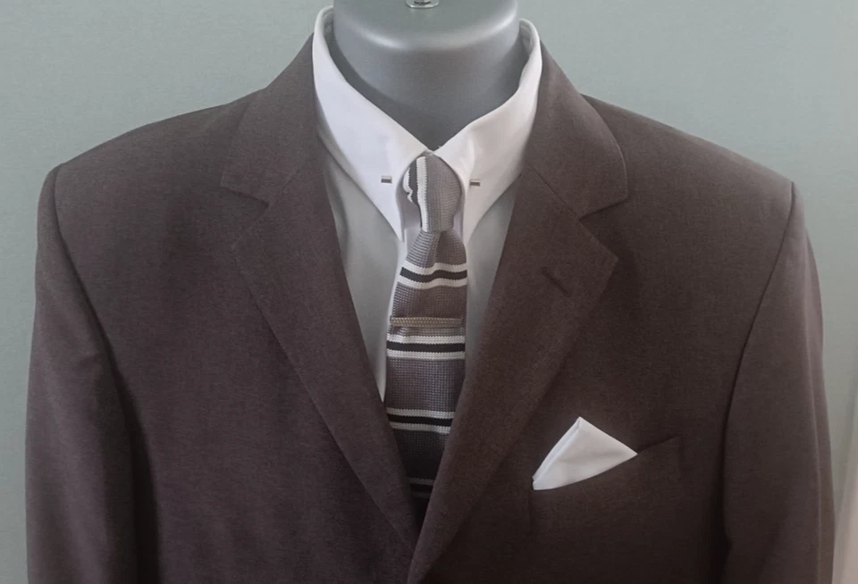 Mod Taylor & Reece  Grey 3 Button Suit Jacket 40" Regular Vintage - Image 3 of 4