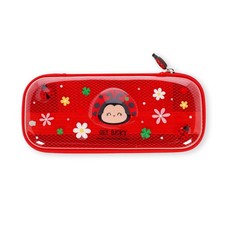 Legami - Wonderwow Pencil Case, Ladybug Theme, 2 Compartments and Inner Pen Hold