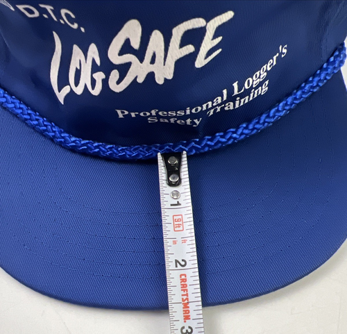 D.T.C. Sombrero de entrenamiento de seguridad para leñador profesional Log Safe azul/blanco sombrero de camionero - Imagen 10 de 11