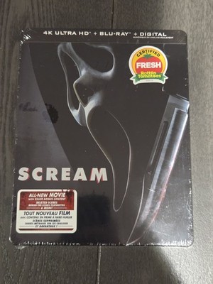 Scream (2022) Steelbook: 4K, Blu Ray, Digital Sealed New Mint Ships in Box