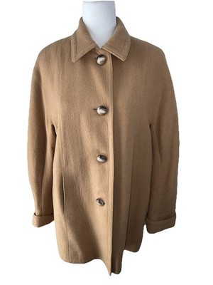 Saks Fifth Avenue Fleurette   Camel Hair Coat Pockets Swing Coat Unite! Union 6