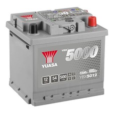 Yuasa YBX5012 12V 54Ah 500CCA SMF Silver 20.7 x 19 x 17.5 centimetres, 