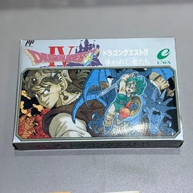 Good condition Dragon Quest IV The Guided Ones Famicom Cassette ENIX