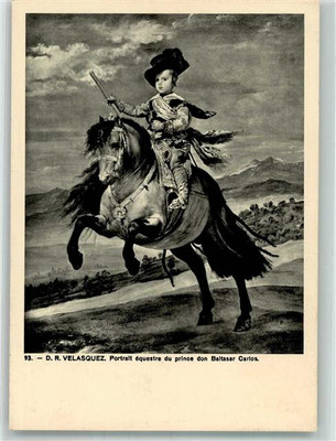 39994739 - sign. Velasquez Portrait des Prinzen Baltasar Carlos zu Pferde Adel