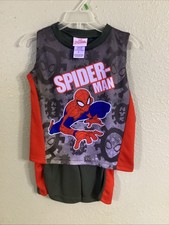 Spider-Man 2 Piece Shirt And Shorts NWTS Size 7