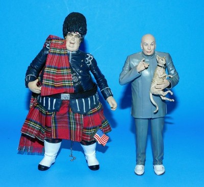 1999 MCFARLANE AUSTIN POWERS DR. EVIL & FAT BASTARD ACTION FIGURES LOT