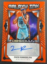 2024 OBSIDIAN ZACH RANDOLPH GALAXY INK ELECTRIC ETCH ORANGE FLOOD /99 AUTO