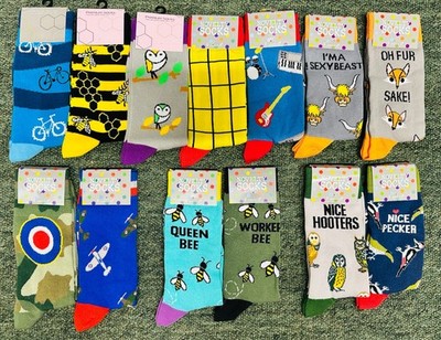 Novelty socks unisex, Mens & Womens designs. WHOLESALE trade retailer stock deal