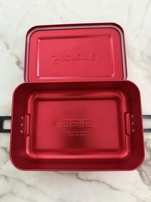 Supreme SIGG Red Aluminum Mini Lunch Box Container Storage Case Rare 