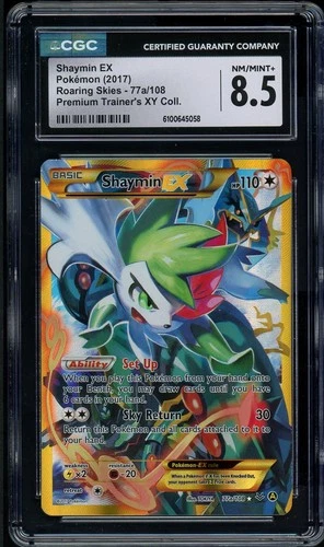 Pokemon Shaymin EX XY Premium Trainer Coll. Full Alt Art Promo #77a CGC 8.5