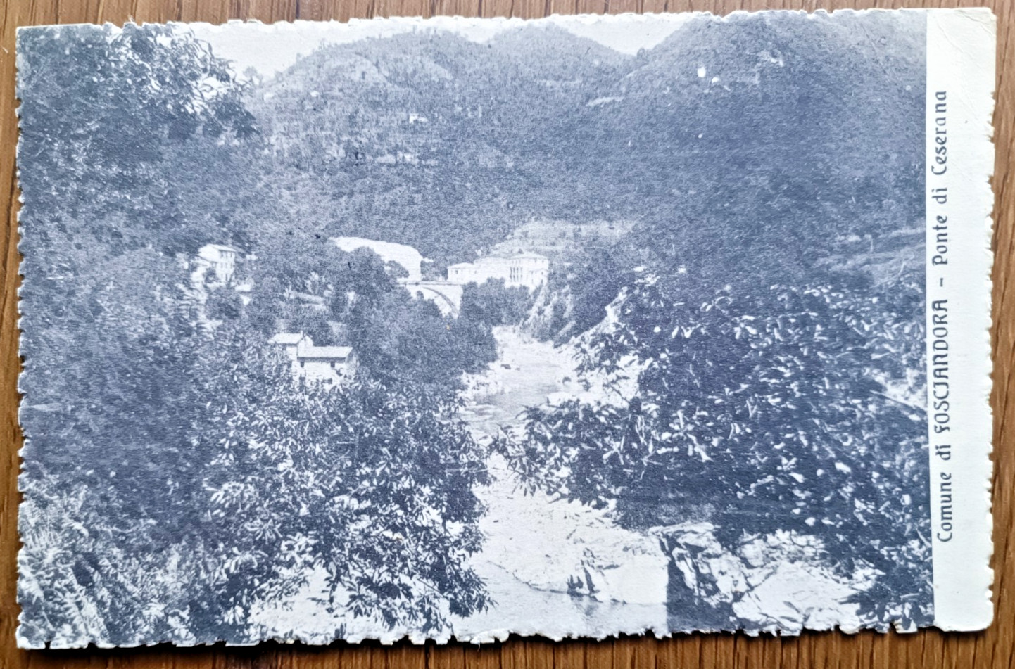 Cartolina di Fosciandora il Ponte Ceserana -Provincia di Lucca-84799