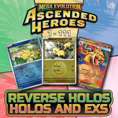 Ascended Heroes ASC 001 - 111 Base Set Choose Your Card! Holo Reverse Holo Exs