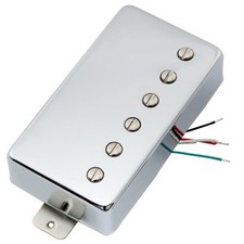Artec VH59-CR Chrome Vintage Tone Alnico 5 Humbucker Bridge Pickup For LP Guitar