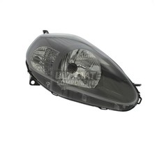 Headlight Fits Fiat Grande Punto Sporting 2006-2008 Dark Grey Inner Drivers Side