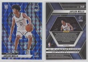 2024-25 Panini Mosaic Rookies Blue Prizm /199 Jaylen Wells #240 Rookie RC