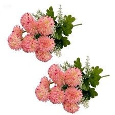 Artificial Chrysanthemum Silk Flowers for Grave Decoration Memorial Arrangement