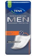 TENA Men Level 3, Absorbent Incontinence Protector Pads, Max. Guard, 16 Count