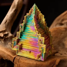 80-100g Aura Rainbow Titanium Bismuth Quartz Crystal Mineral Specimens Decor