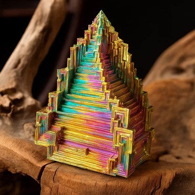 80-100g Aura Rainbow Titanium Bismuth Quartz Crystal Mineral Specimens Decor