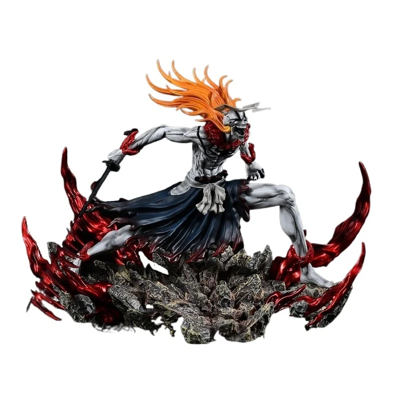 Xinchangda Kurosaki Ichigo Figurine Anime Battle Edition Modèle Kurosaki Ichigo Figurine d'action en PVC avec base et épée Objets de collection Décoration 32 cm Xinchangda Kurosaki Ichigo Figurine Anime Battle Edition Modèle Kurosaki Ichigo Figurine d'action en PVC avec base et épée Objets de collection Décoration 32 cm