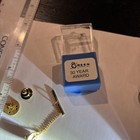 State Of Kansas Service Award Sunflower 1/10 10k Gold Lapel Pin 30 year Sapphire — photo 5