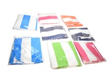 8 Inflatable Water Hammock Pool Float Mesh Lounge Blue White Striped Lake Adult