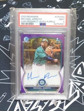 2023 Bowman Michael Arroyo MLB Auto/250 Soccer Card Rookie Topps Panini. rookie card picture