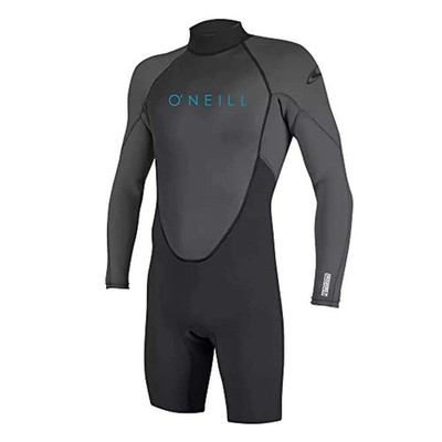 O'Neill Youth Reactor-2 2mm Long Sleeve Back Zip Springsuit Black/Graphite