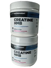 2x Transparent Labs Creatine HMB Creatine Monohydrate Strawberry Lem Flv Exp7/26