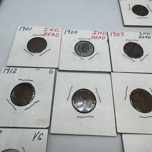 Alte US Münzen Lot 97 Eisenhower Silber Groschen Weizen Pennies Indian Head - Bild 10 von 22
