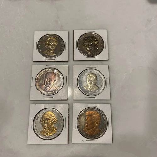 Great American Presidents "Double Eagle" Commemorative Coin Collection Lot of 6