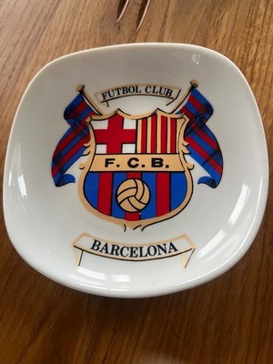 flache Schale Tellerchen Wappen FCB Futbol Club Barcelona 80er