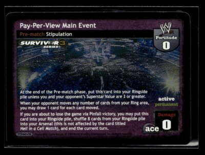 2005 WWE Raw Deal Survivor Series 3 Pay-Per-View Main Event #115 Foil ES8490