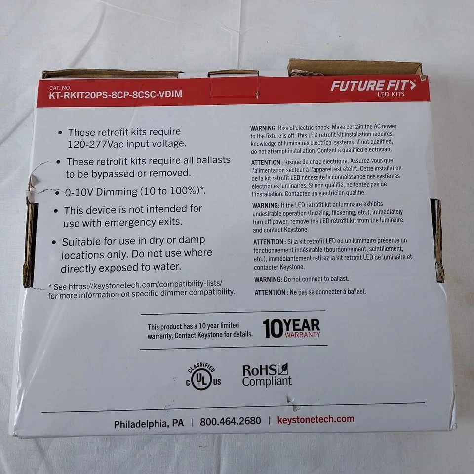 Keystone Future Fit 8" Circular LED Kit KT-RKIT20PS-8CP-8CSC-VDIM 843654128122 - Image 3 of 4