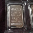 JOHNSON MATTHEY Silver Bar Ingot 1 OZ .999 FINE Sealed in Plastic RANDOM SERIAL#