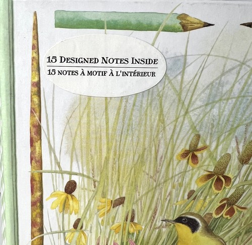 HALLMARK Nature's Sketchbook Marjolein Bastin 15 Notes & Envelopes Book Case NEW - Picture 2 of 5