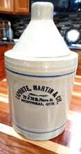 ANTIQUE LAPORTE MARTIN & CIE ADVERTISING WHISKEY JUG MONTREAL QUEBEC CANADA