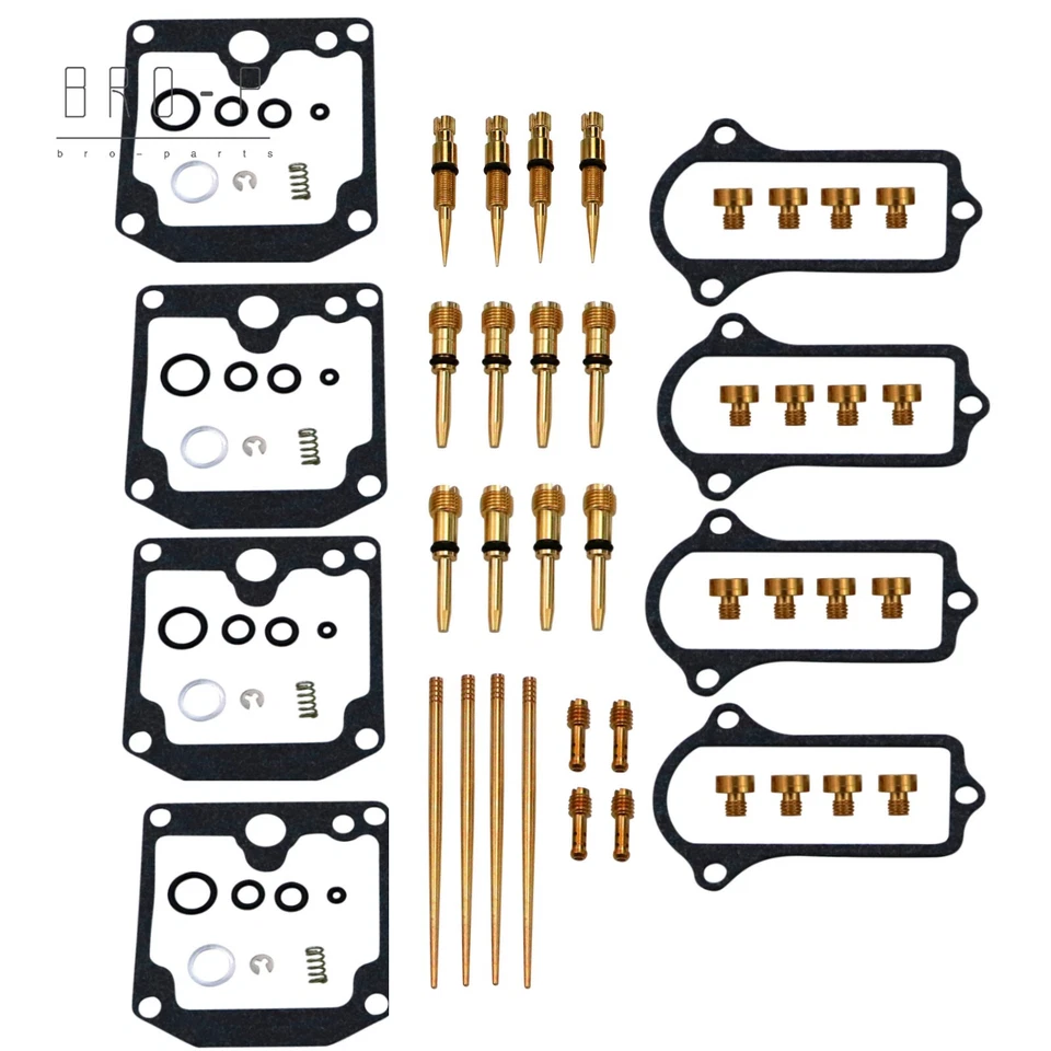 4x Kit de reparación de reconstrucción de carburador para Kawasaki KZ 650 B/C/D 1977-1979 Carb Foto 2 de 4