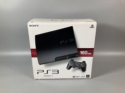 PS3 Charcoal Black CECH 3000A 160GB Console Box Sony PlayStation 3