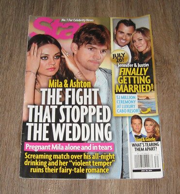 STAR 2014 magazine Ashton Kutcher MILA KUNIS Jenelle Evans KIM Kardashian