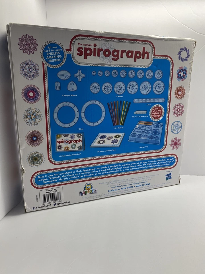 The Original Spirograph Brain Stimulating 30 + Piece Drawing Set For 8+ - Image 2 of 3