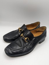 GUCCI Men Jordaan Horsebit Leather Loafers Black 6 US 1000 Brixton