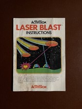 ACTIVISION - LASER BLAST VIDEO GAME - ENGLISH INSTRUCTIONS SHEET
