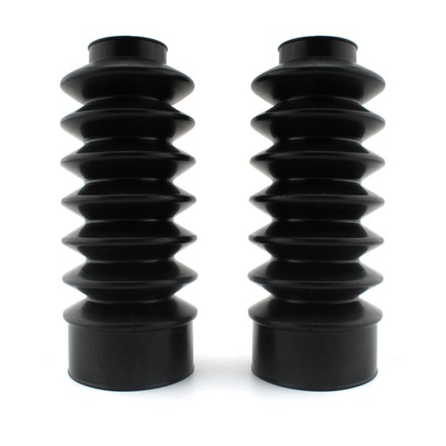 Black Rubber 39MM Fork Boots Gaiters Gators Fits HARLEY Sportster XL883 XL1200 - Picture 9 of 9